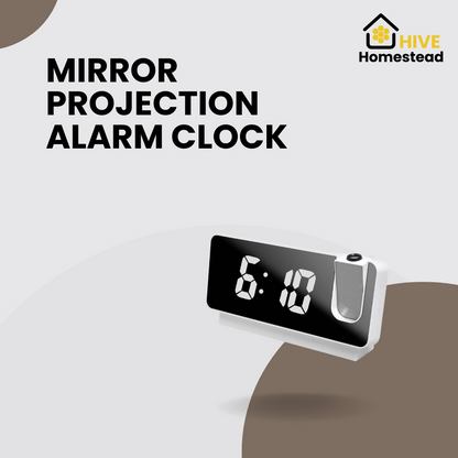 Mirror Projection Alarm Clock