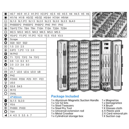 128 in 1 Precision Screwdriver Set