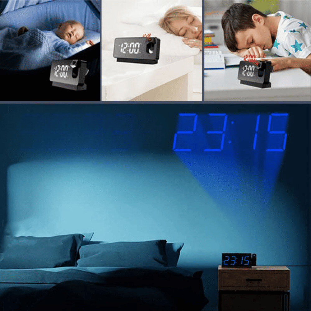 Mirror Projection Alarm Clock